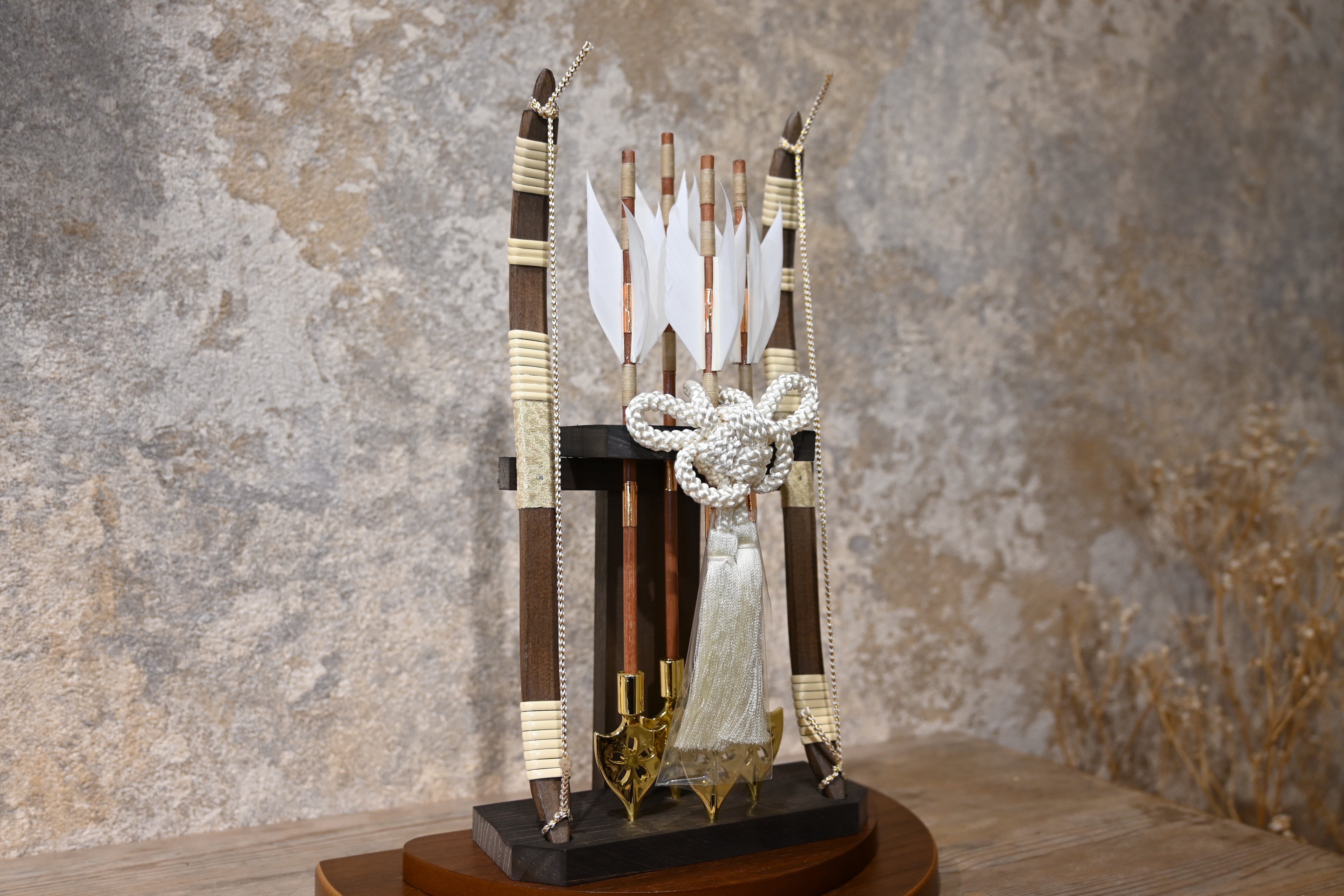 忠義堂オリジナル　破魔矢　こげ茶